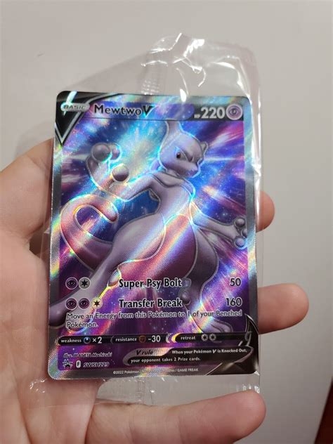 Mavin | POKEMON GO MEWTWO V SWSH229 FULL ART Black Star Promo NM ...