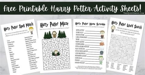 Harry Potter Party Games - all crafty things