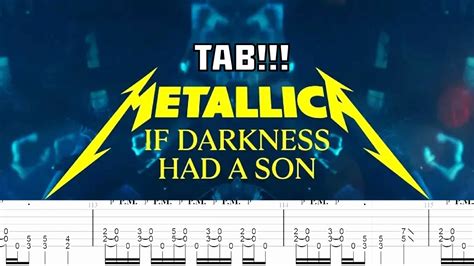 METALLICA - If Darkness Had a Son (Guitar TAB) NEW SONG 2023!!! - YouTube