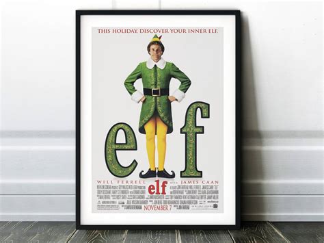 Elf Movie Poster - Classic 00'S Vintage Wall Film Art – Poster | Canvas ...