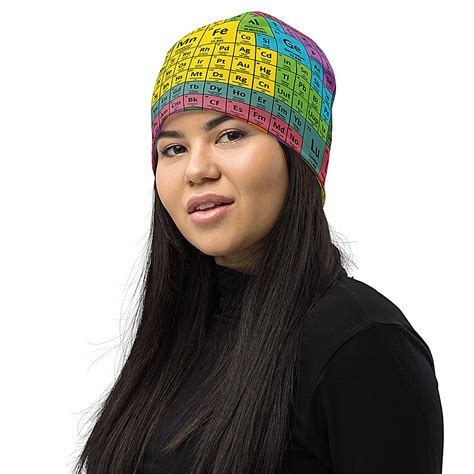 Periodic Table of Elements Beanie Hat - Designed By Squeaky Chimp T-shirts & Leggings