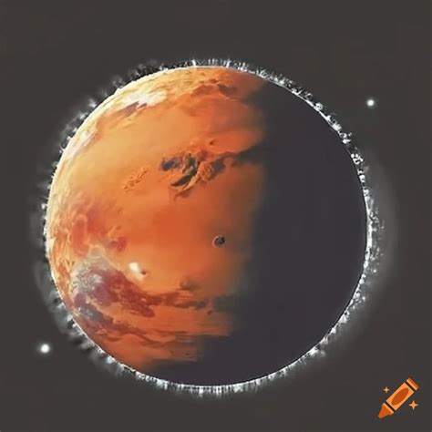 Stamp design of mars colonization with mars 2000 inscription on Craiyon