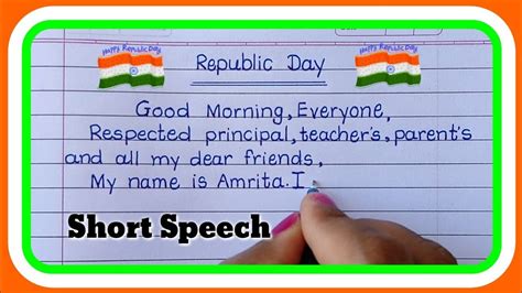 Republic Day Speech For Junior Kg - Sulihae