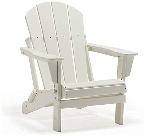 Folding Adirondack Chair in White - Waystock