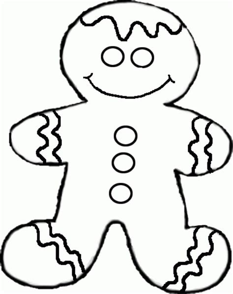 Gingerbread Man Coloring Pages Printable