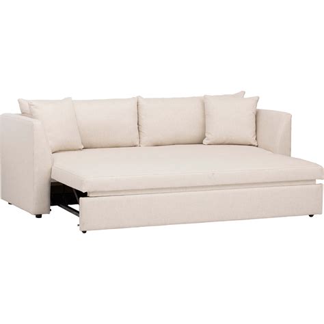 Dempsey Trundle Bed Sofa, Crevere Creme | Sofa, Trundle bed, Trundle bed couch