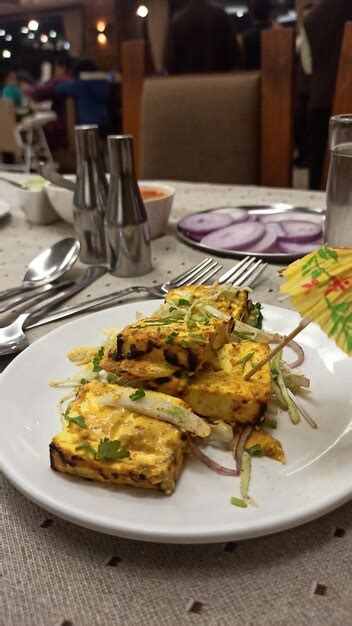 Premium Photo | Paneer tikka famous indian food