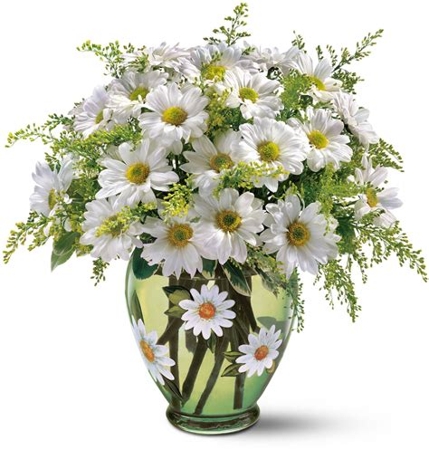 Teleflora's Crazy for Daisies Bouquet.... the vase is a bit much | A Decade Later-- choices ...