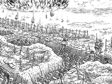 A Panorama Of Devastation: Drawing Of WWI Battle Spans 24 Feet | WBUR