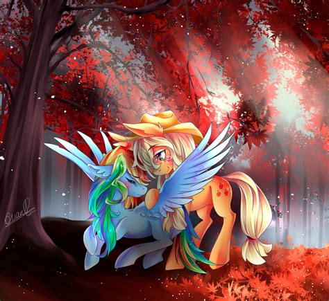 Fanart: MLP Rainbow Dash and Applejack by EvanRank on DeviantArt