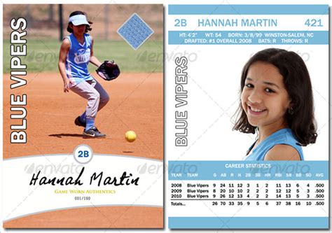 Baseball Card Template - 9+ Printable Word, PDF, PSD, EPS Format ...