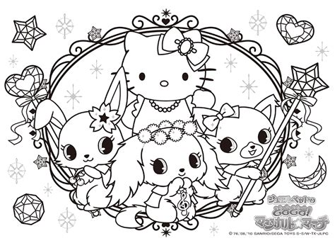 Kawaii crush coloring pages to print