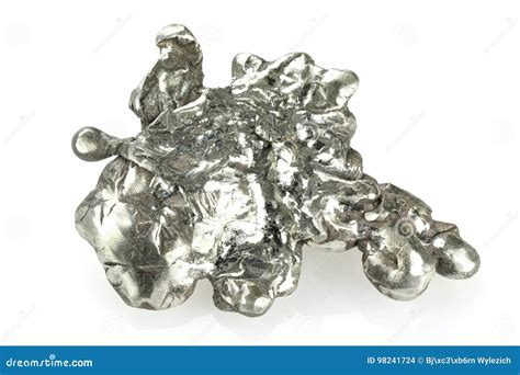 Silver nugget stock photo. Image of background, nugget - 98241724