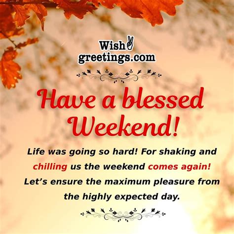 Happy Weekend Messages - Wish Greetings