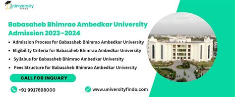 Babasaheb Bhimrao Ambedkar University Admission 2023–2024: Registration open, Fee Structure ...