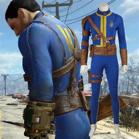 PC Game Fallout 4 Nate Costume Cosplay Adult Men Male Sole Survivor ...