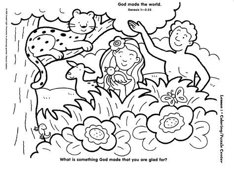 Creation Coloring Pages at GetDrawings | Free download