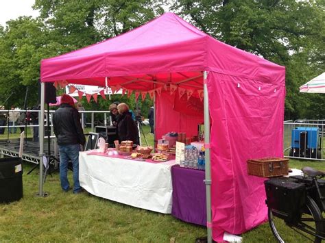 Colorful Cupcake Stand at Local Market