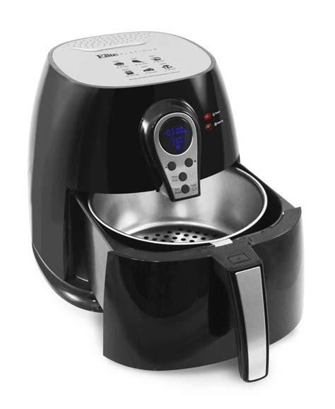 Elite by Maxi-Matic Elite Platinum 3.2 Quart Digital Air Fryer Stainless Steel Basket & Reviews ...