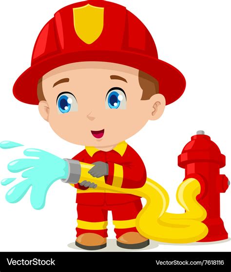 Fireman Vector Art - Art Gallery