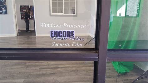 Atwenty3 Security film installation after break in | ENCORE Window Tinting