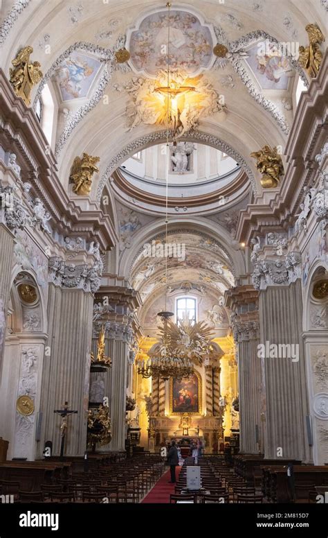 Church of St Anne, Krakow interior; a 14th century example of ornate ...