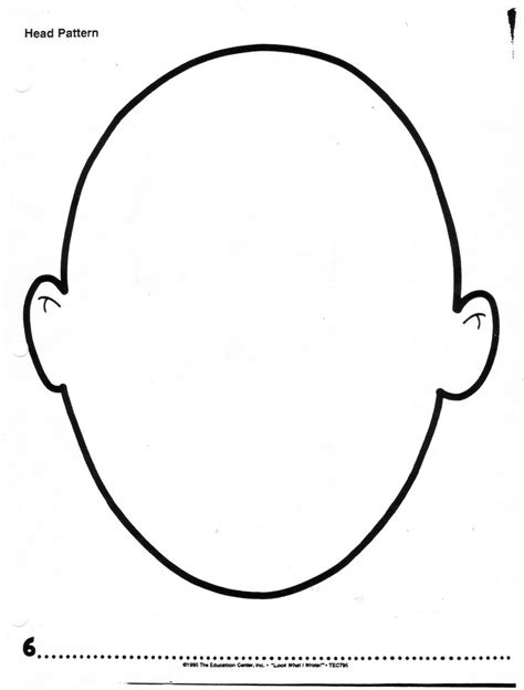 Alfa Img - Showing > Female Blank Head Outline | School With Blank Face Template Preschool ...