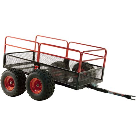 YUTRAX X4 Steel Mesh 4-Wheel Utility Trailer — 1,250-Lb. Capacity, 20 1/2 Cu. Ft., Model# TX159 ...