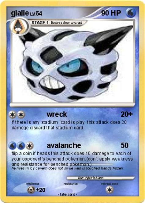 Pokémon glalie 37 37 - wreck - My Pokemon Card