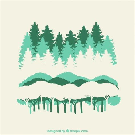 Premium Vector | Forest silhouettes | Forest silhouette, Tree silhouette, Pine tree art