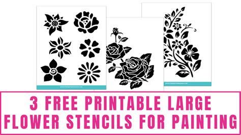 Free Downloadable Stencils: Sunflower