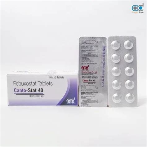 Febuxostat Tablets 40 Mg, 10x10 Alu Alu, Prescription at Rs 990/box in ...