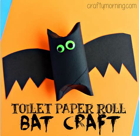 Toilet Paper Roll Bat Craft for Kids - Crafty Morning