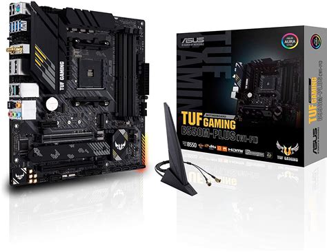 ASUS TUF GAMING B550-PLUS WiFi AMD AM4 (3rd Gen Ryzen) ATX gaming motherboard (PCIe 4.0, WiFi 6 ...