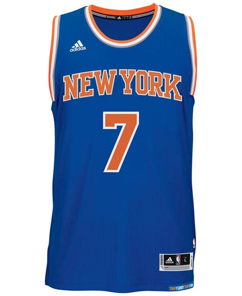 Adidas originals Men's Carmelo Anthony New York Knicks Swingman Jersey in Blue for Men | Lyst