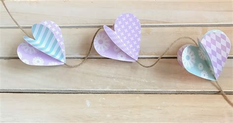 Paper Heart garland * Thoughts & Whimsy