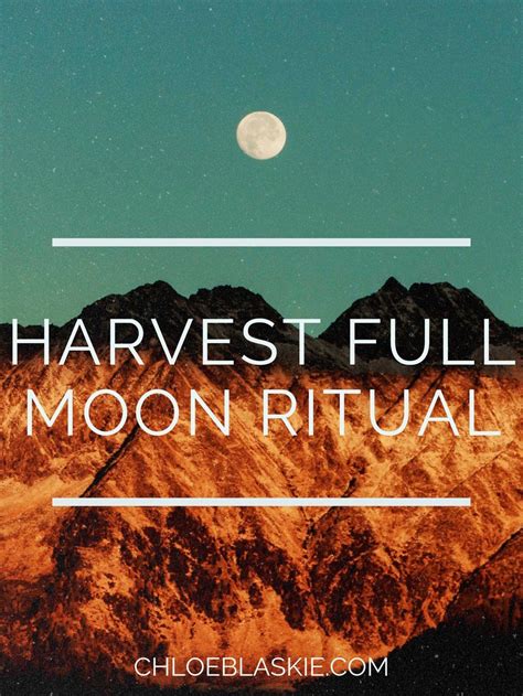 Harvest Moon Ritual 2024 - Loria Raychel