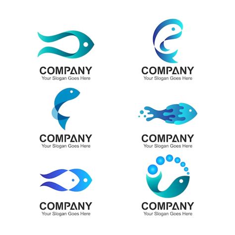 Premium Vector | Set of fish logo design