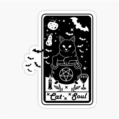 "Cat Witch Soul Eater" Sticker for Sale by ArtRoute02 | Redbubble