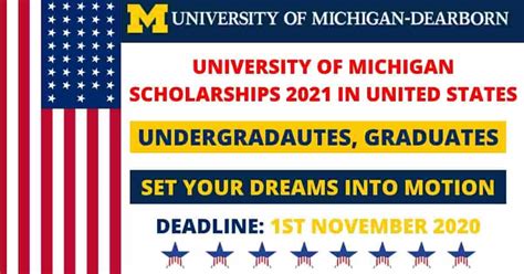 The University of Michigan Scholarships In USA 2021 - Opportunity Portal