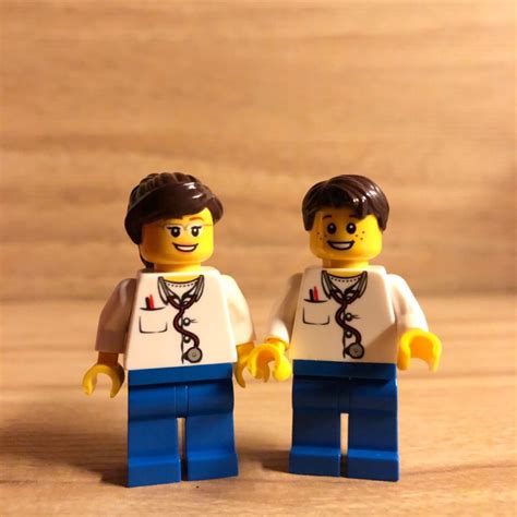 Lego Doctor/nurse set - Minifigure by @Thetinyheroes | Shopee Singapore