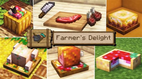 Farmer's Delight (Full Showcase) | Best Food Mod? | Minecraft designs ...