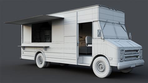 ArtStation - Food truck Step van | Game Assets