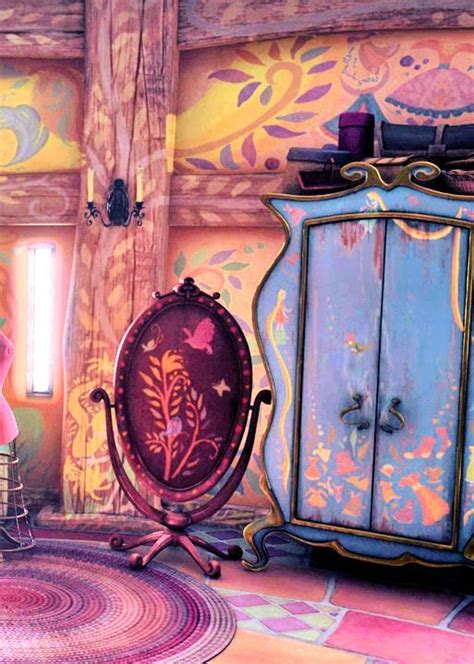 Rapunzel's really painted every inch of her tower. | Cartoon :) | Rapunzel room, Disney tangled ...