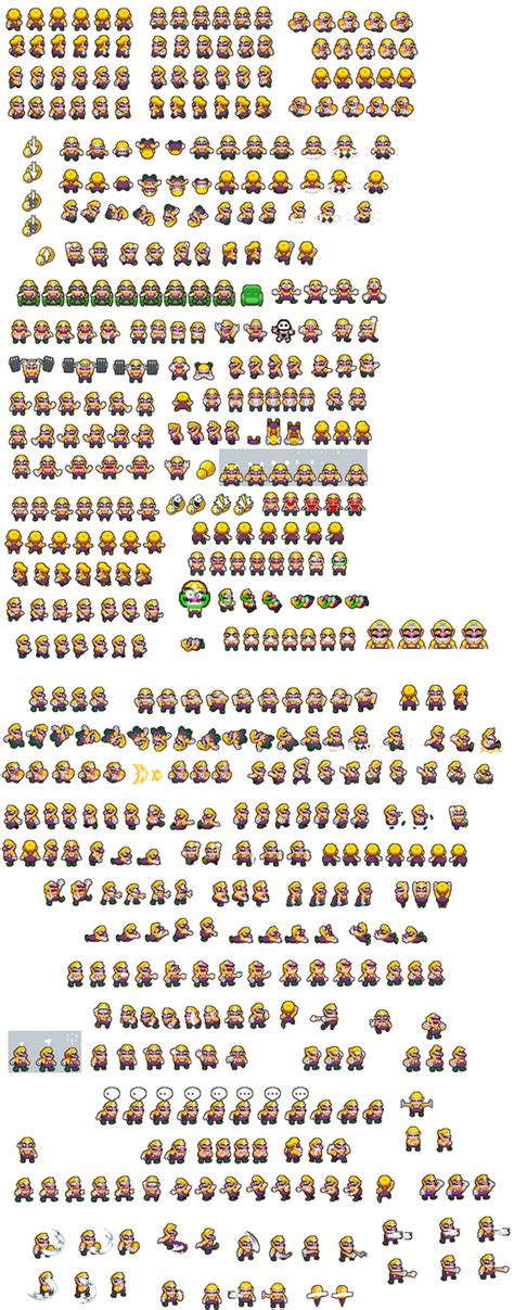 Wario Sprite Sheet (SMB Heroes of the Stars) by AsylusGoji91 on DeviantArt