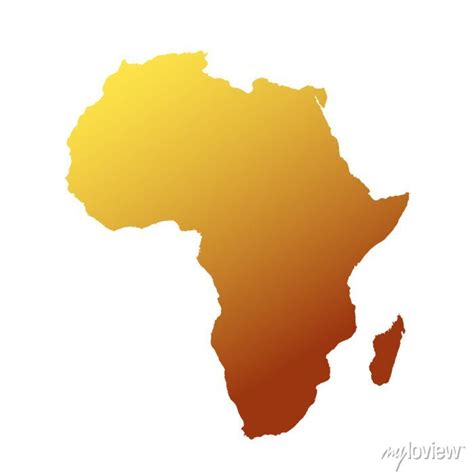 Map of africa, sign silhouette. world map globe. vector illustration posters for the wall ...