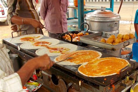 Indian street food-Dosa editorial stock image. Image of onion - 56670874