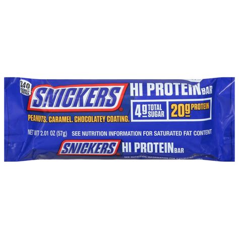 Save on Snickers Hi Protein Bar Peanut Caramel Chocolate Coating Order Online Delivery | Stop & Shop