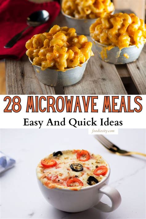 28 Microwave Meals - Easy And Quick Ideas - Foodiosity