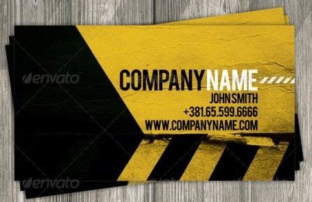 Construction Business Card Template | Construction business cards, Fresh business cards ...